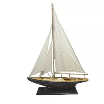 Barco DKD Home Decor 42 x 9 x 60 cm Blue Maroon