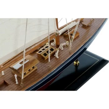 Barco DKD Home Decor 42 x 9 x 60 cm Blue Maroon 2