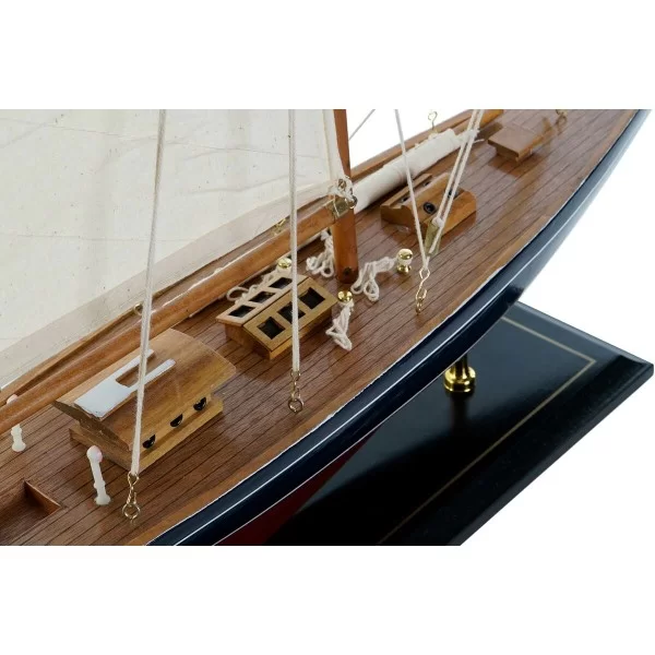 Barco DKD Home Decor 42 x 9 x 60 cm Blue Maroon