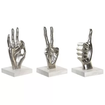 Decorative Figure DKD Home Decor Silver 10 x 10 x 20 cm... 2
