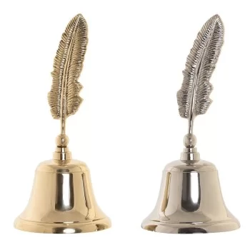 Decorative Figure DKD Home Decor Bell Golden Silver...