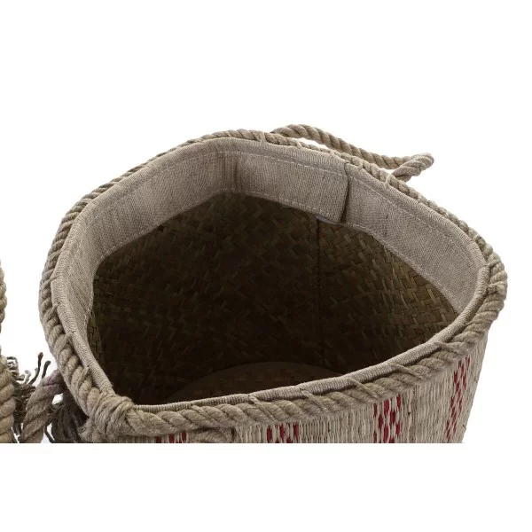 Multi-purpose basket DKD Home Decor 30 x 30 x 36 cm Jute Boho (2 Units)