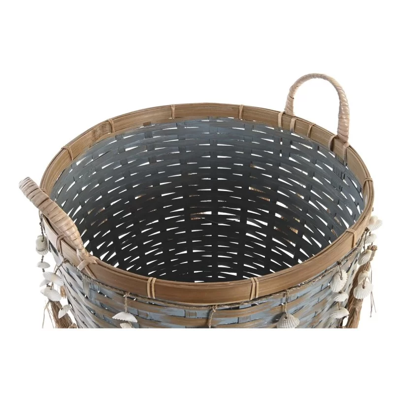 Basket set DKD Home Decor Multicolour Bamboo...