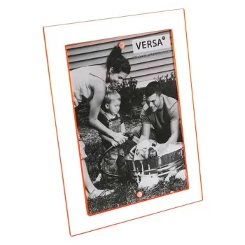 Photo frame Metal polypropylene Orange 2