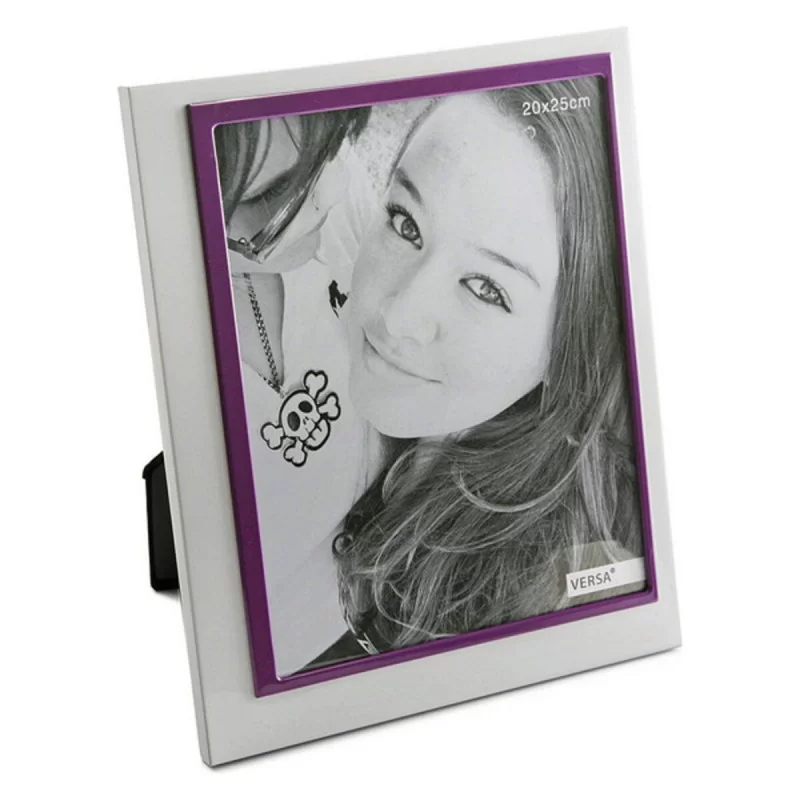 Photo frame White/Violet Aluminium