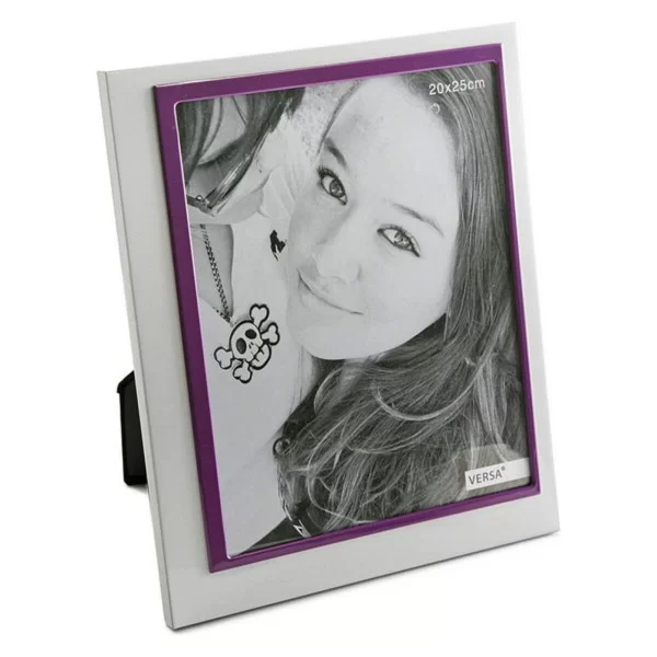Photo frame White/Violet Aluminium