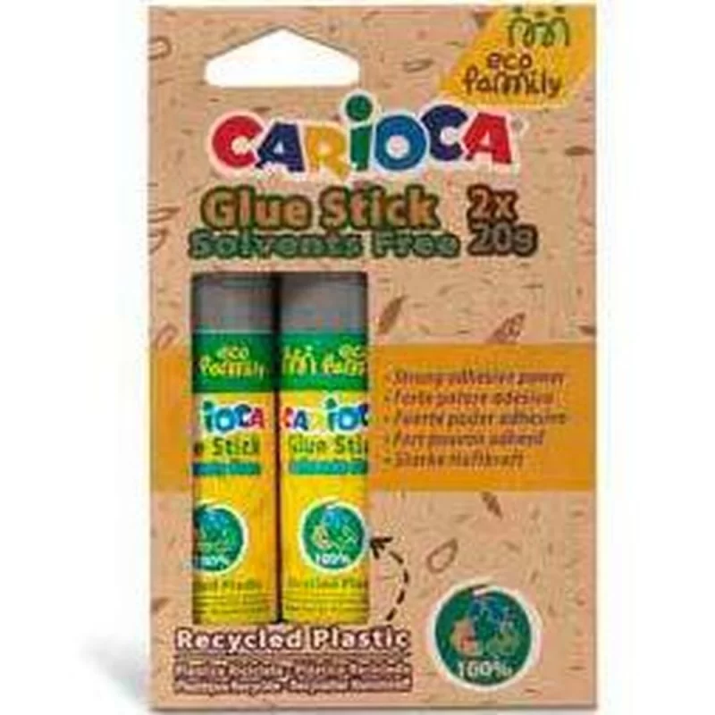 Glue stick Carioca Eco Family 2 Pieces 20 g (24...