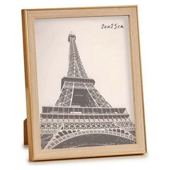 Photo frame 23 x 27 x 2 cm Golden Brown Plastic Glass (20...