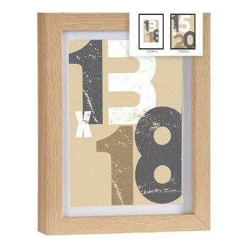 Wall photo frame Light brown 17 x 2,5 x 22,5 cm Natural...