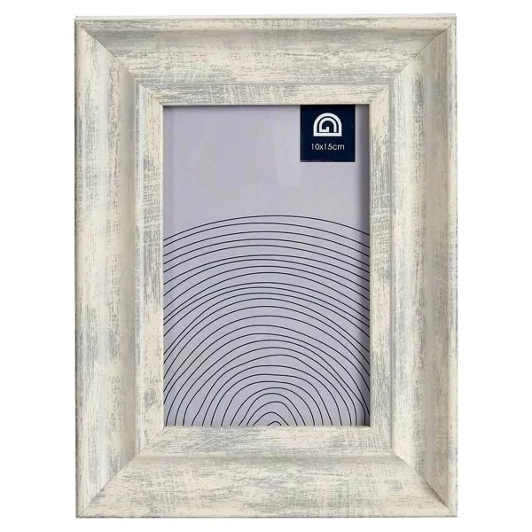 Photo frame Grey 16,2 x 2 x 21 cm Crystal Silver Wood Brown Plastic