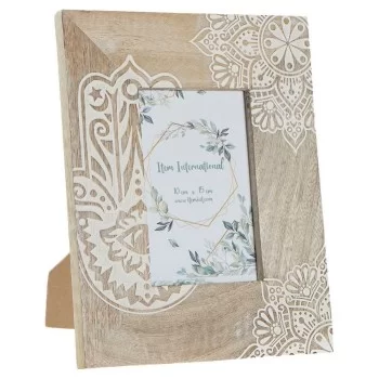 Photo frame DKD Home Decor Brown Wood Plastic Mango wood...