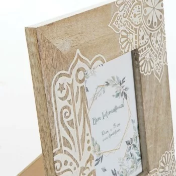 Photo frame DKD Home Decor Brown Wood Plastic Mango wood... 2