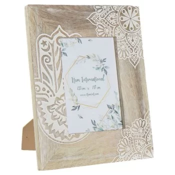 Photo frame DKD Home Decor Brown Wood Plastic Mango wood...