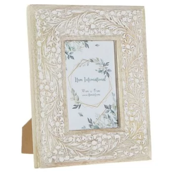 Photo frame DKD Home Decor Wood Plastic Mango wood Brown...