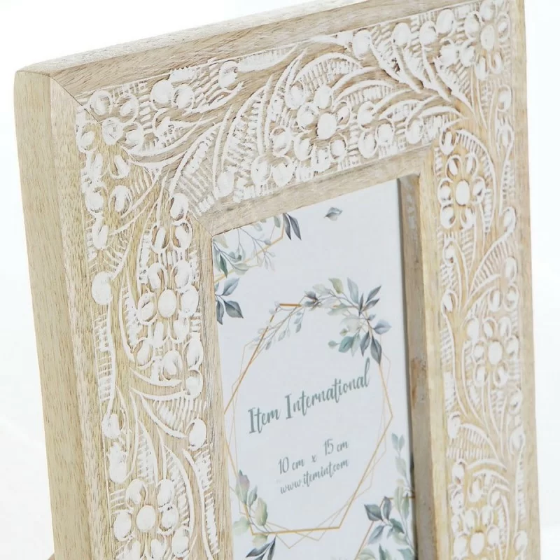 Photo frame DKD Home Decor Wood Plastic Mango...