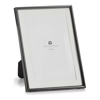 Photo frame Black 10 x 20 x 15,5 cm Crystal Steel (13 x...