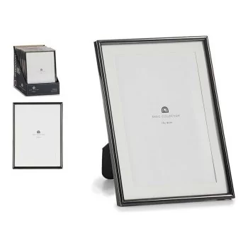 Photo frame Black 10 x 20 x 15,5 cm Crystal Steel (13 x... 2