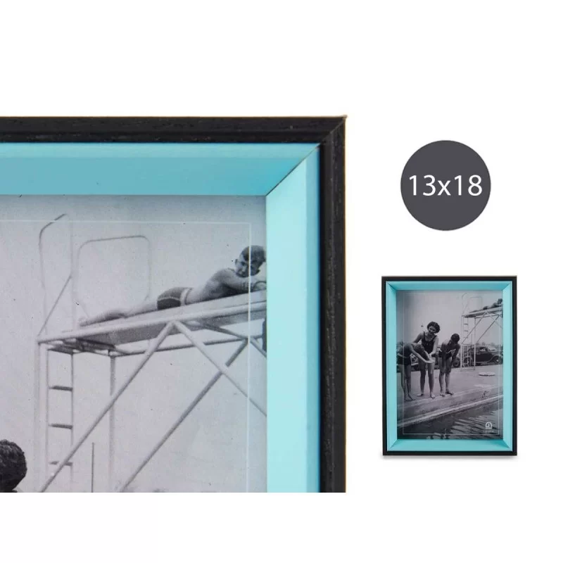 Photo frame Black Blue Crystal 3 x 20 x 15 cm...