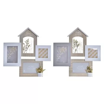 Photo frame DKD Home Decor Wood 39 x 3 x 41 cm Natural...