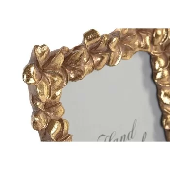 Photo frame DKD Home Decor Golden Resin Flowers Tropical... 2