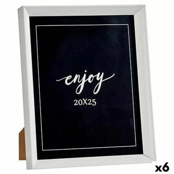 Photo frame White Plastic Glass (22,2 x 3,5 x 27,3 cm) (6...