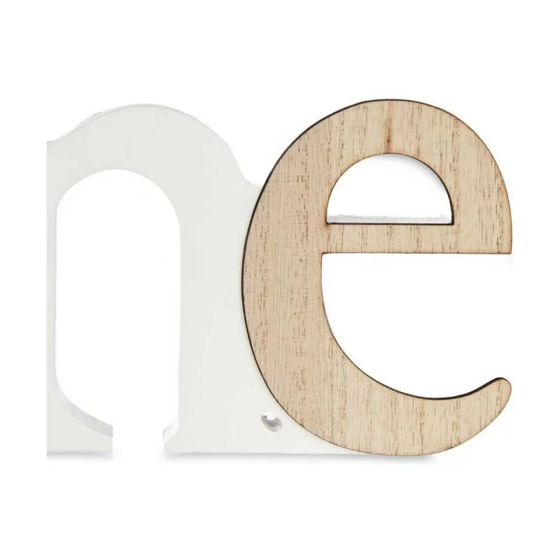 Photo frame Home White Brown MDF Wood 40 x 13,5...