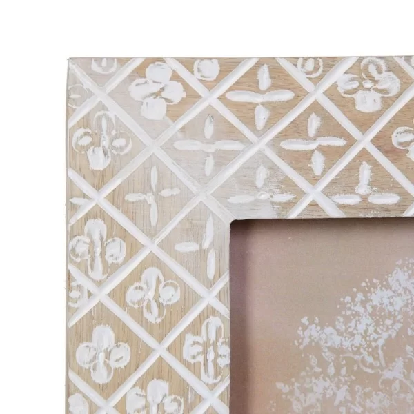 Photo frame 21 x 2 x 26 cm Natural Wood White