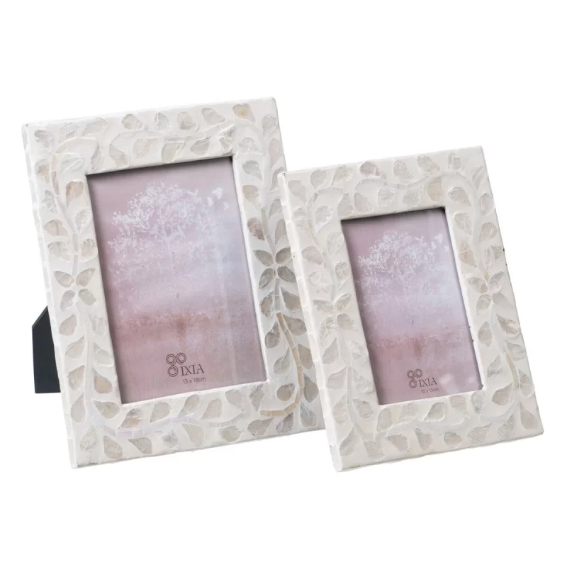 Photo frame Beige Mother of pearl 17 x 22 cm...