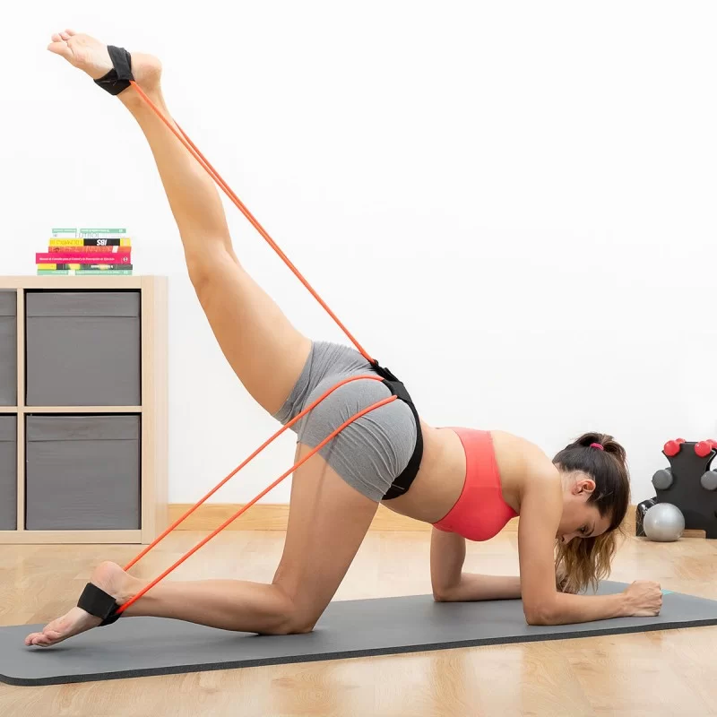Belt with resistance bands for Glutes and...