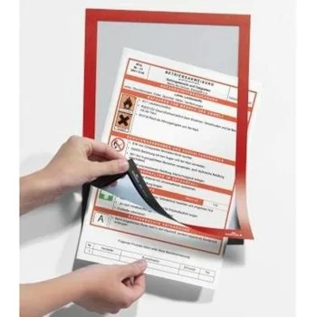 Magnetic Photo Frame Durable Duraframe Red 2