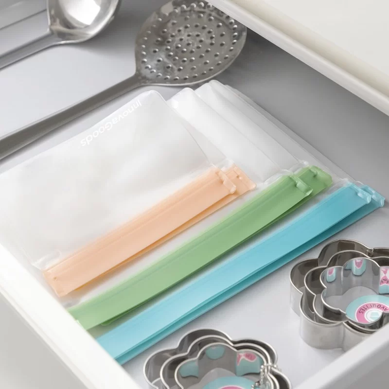 Set of Reusable Hermetically-sealed Bags Zags...