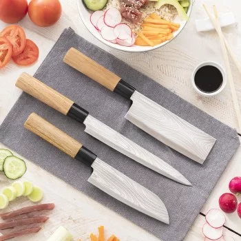 Set of Knives with Professional Carry Case Damas·Q...