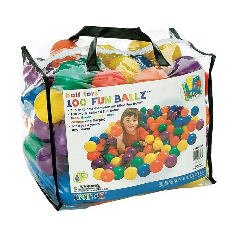 Balls Intex Fun Ballz Multicolour 100 Pieces