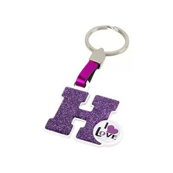 Keychain Letter H 2