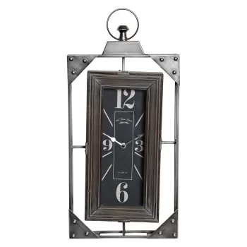 Wall Clock DKD Home Decor Loft Wood Iron (29 x 6.5 x 61 cm) 2