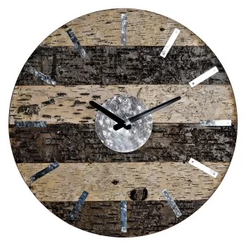 Wall Clock DKD Home Decor 8424001775774 Brown Natural...