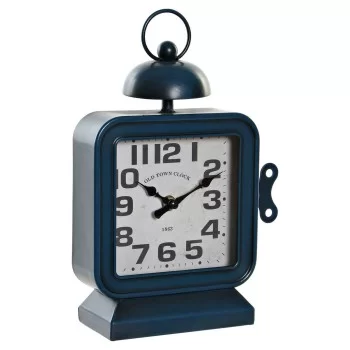 Table clock DKD Home Decor 8424001799985 Blue Iron 19 x 8...