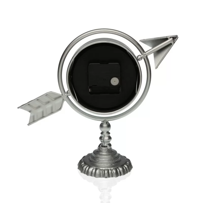 Table clock Versa Silver Complete arrow Metal...