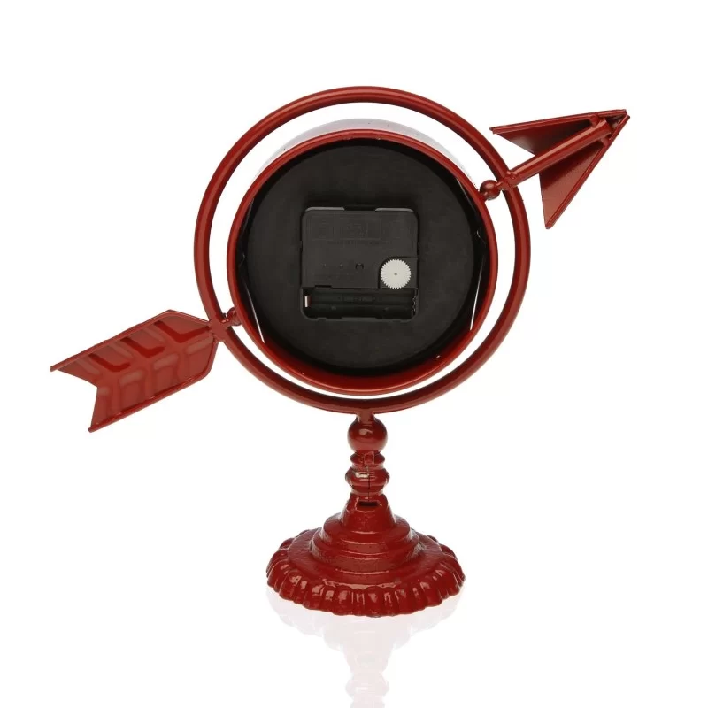 Table clock Versa Maroon Complete arrow Metal...