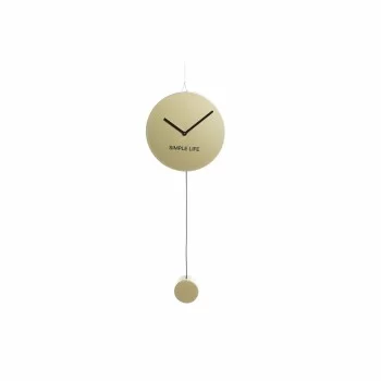 Wall Clock DKD Home Decor Golden Iron Plastic Pendulum 22...
