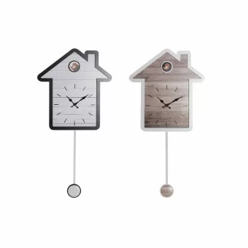 Wall Clock DKD Home Decor 32 x 5 x 56 cm Natural White...