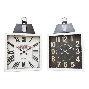 Wall Clock DKD Home Decor 60 x 6 x 89 cm Crystal Black...