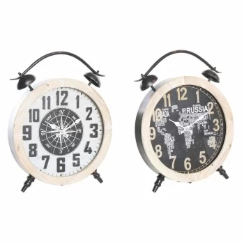 Table clock DKD Home Decor 41 x 6,5 x 52,5 cm Crystal...