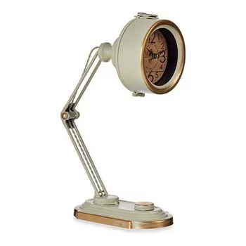 Table clock Black Beige Metal 12 x 34 x 23 cm 2