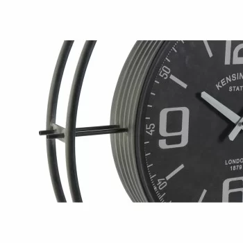 Wall Clock DKD Home Decor Black Crystal Iron 64 x 9 x 73 cm 2
