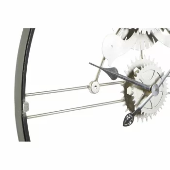 Wall Clock DKD Home Decor Silver Golden Iron Gears 60 x 5... 2
