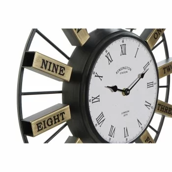 Wall Clock DKD Home Decor 40 x 6,4 x 40 cm Crystal Silver... 2