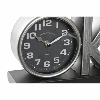 Table clock DKD Home Decor 23 x 8 x 15 cm Silver Black... 2