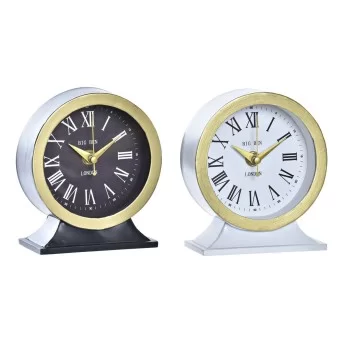 Table clock DKD Home Decor White Black Crystal Iron 12 x...