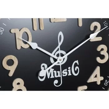 Wall Clock DKD Home Decor Black White Vintage Musical 60... 2
